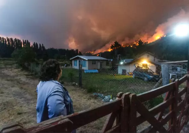 Incendio en Chubut.
