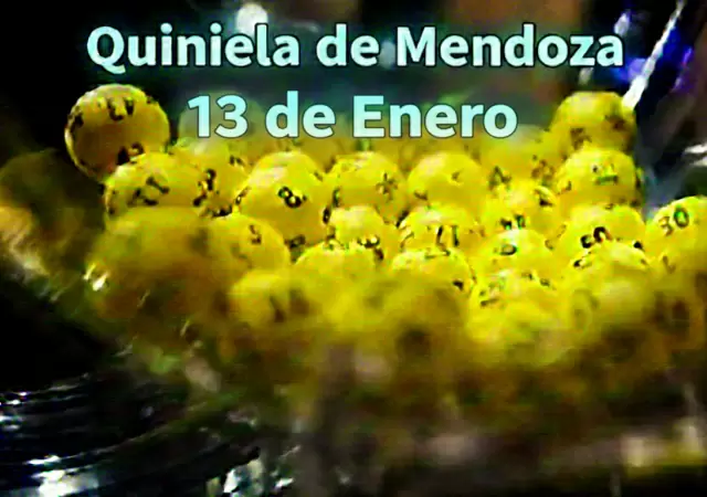 Quiniela de Mendoza del 13 de enero