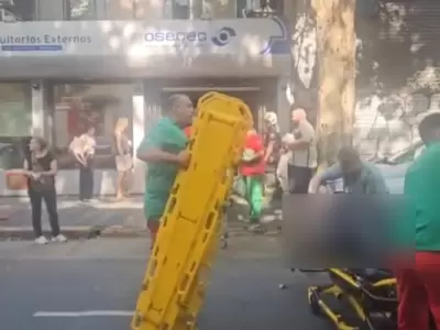 Derrumbe en un centro m�dico/ Fuente: Captura de Video