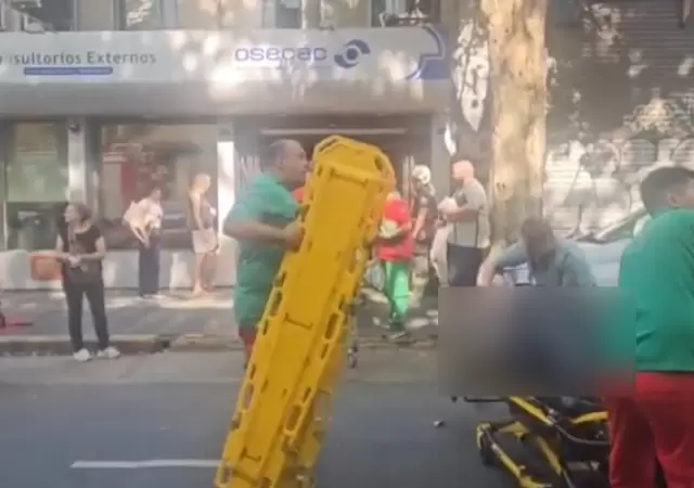 Derrumbe en un centro m�dico/ Fuente: Captura de Video