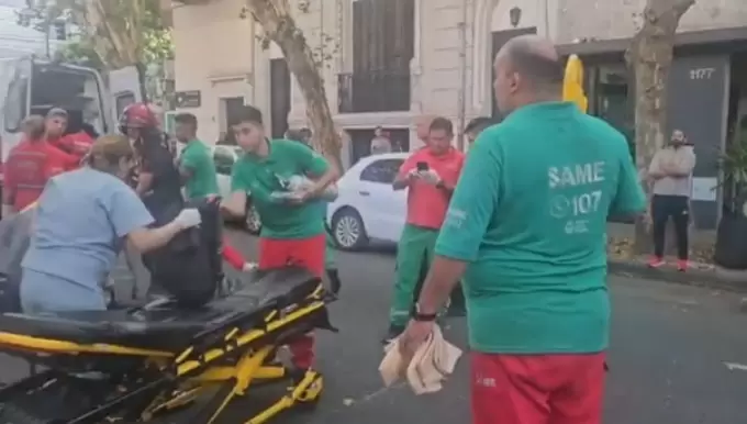 Derrumbe en un centro m�dico/ Fuente: Captura de Video