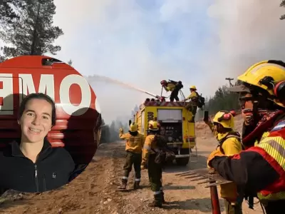 Sof�a Cerella, presidenta de Bomberos Voluntarios de El Hoyo, revel� que fueron v�ctimas de una estafa que los dej� sin el equipamiento necesario.
