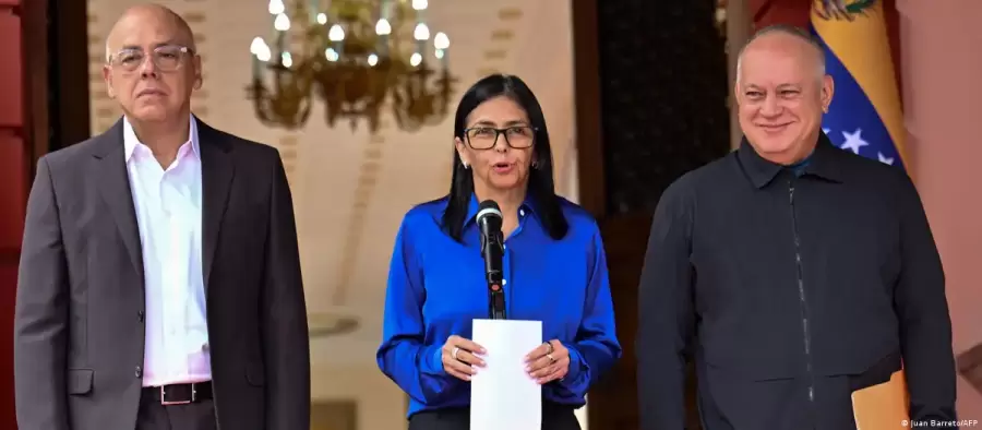 La cúpula del poder chavista en Caracas, los hermanos Rodriguez y Diosdado Cabello