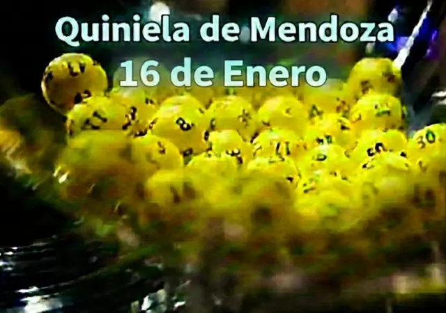 Quiniela de Mendoza del 16 de enero