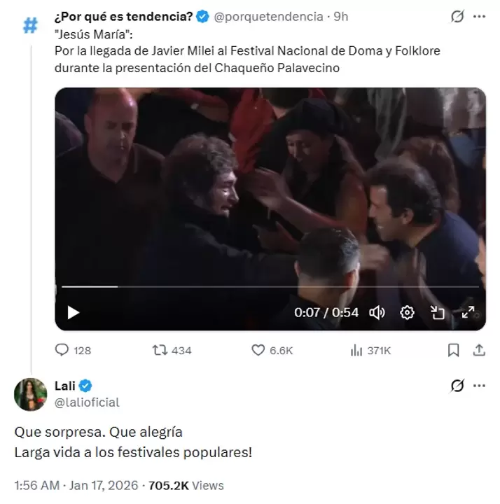 lali - javier milei