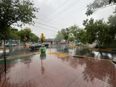 El radar muestra celdas con piedra chica movi�ndose hacia Godoy Cruz y Ciudad.