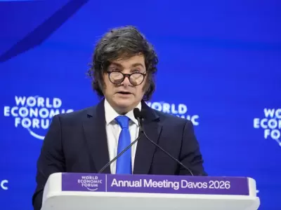 Javier Milei hizo una explosiva alocuci�n. (Imagen: Presidencia de la Naci�n)
