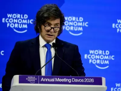 Milei en Davos 2026.