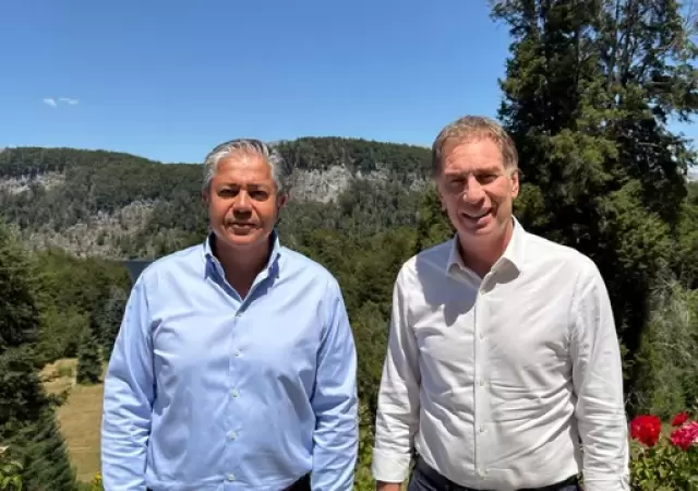 Rolando Figueroa con Diego Santilli
