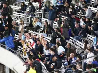 Tribuna de los hinchas de la Selecci�n.