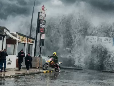 Olas de 10 metros en Europa y calor extremo en Argentina