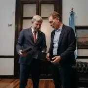 Diego Santilli sum� el apoyo de Rogelio Frigerio en Entre R�os para la reforma laboral