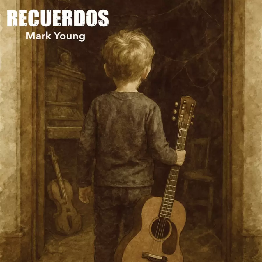 La portada de "Recuerdos" album debut de Mark Young