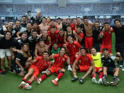 El festejo del plantel Mensana.