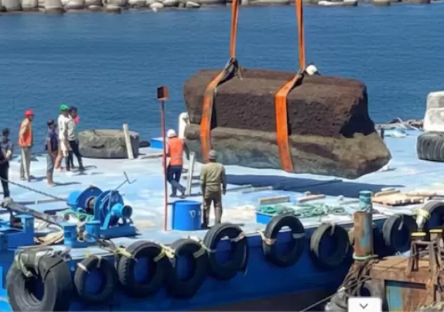 Hallazgo hist�rico: rescatan piezas del Faro de Alejandr�a.