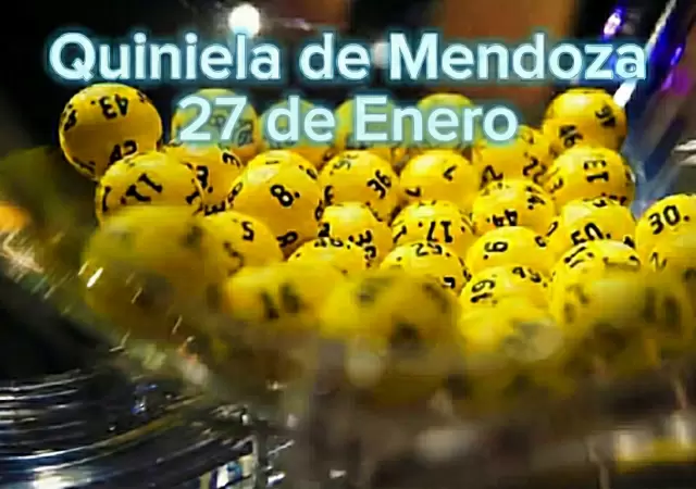 Quiniela de Mendoza del 27 de enero