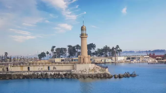 Representaci�n del Faro de Alejandr�a.