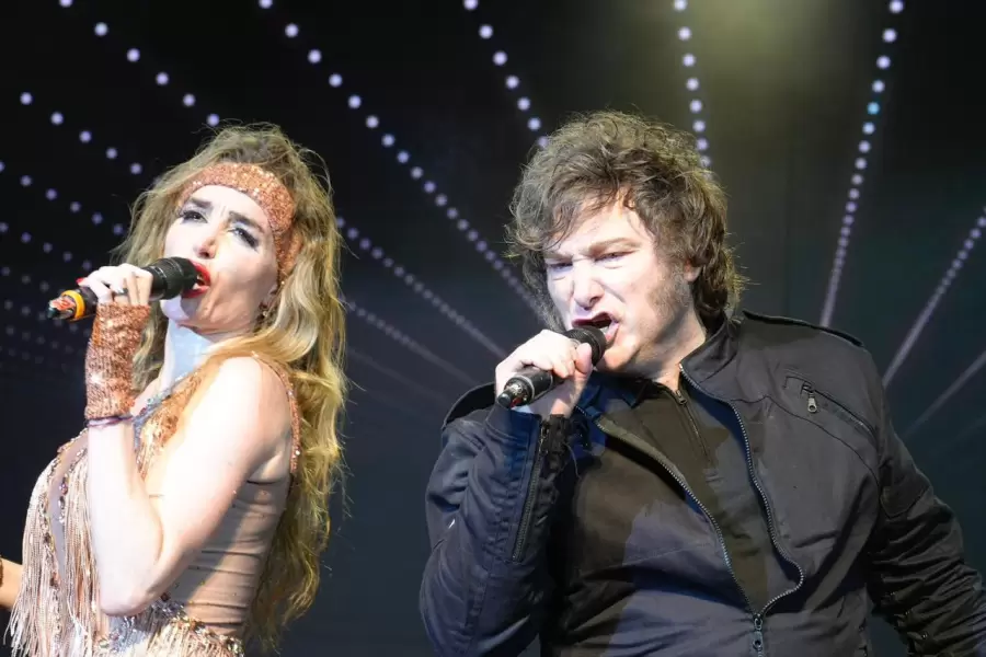 Javier Milei en el show de Fátima Flórez en Mar del Plata