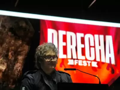 Milei encendi� el Derecha Fest de Mar del Plata. (Foto: web)