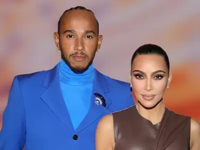 Lewis Hamilton con Kim Kardashian/ Foto Getty Im�genes