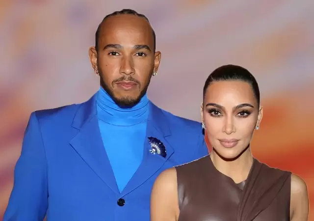 Lewis Hamilton con Kim Kardashian/ Foto Getty Im�genes