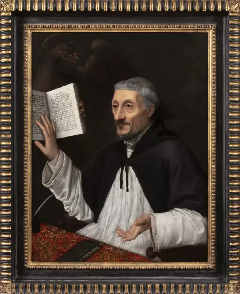 Sofonisba Anguissola, Retrato de una can�niga regular . Firmado y fechado en 1552.