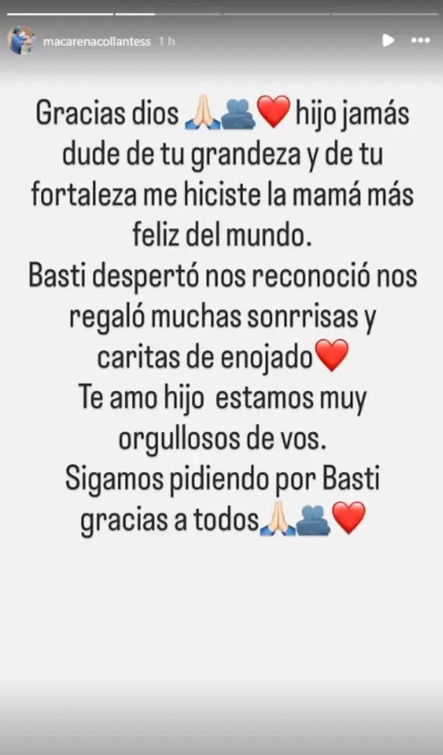 Mejora la salud de Basti�n