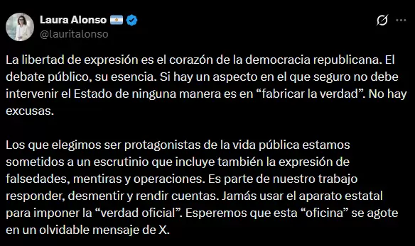 tweet laura alonso