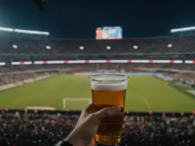 Cerveza en el Monumental.