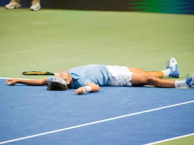 Thiago Tirante tras su victoria.