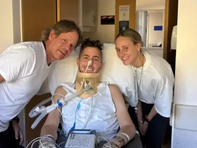 Juan Cruz Yacopini se recupera en Buenos Aires del accidente que sufri� en diciembre del 2024 en El Carrizal/ Fuente: Instagram Juan Cruz Yacopini