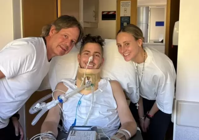 Juan Cruz Yacopini se recupera en Buenos Aires del accidente que sufri� en diciembre del 2024 en El Carrizal/ Fuente: Instagram Juan Cruz Yacopini