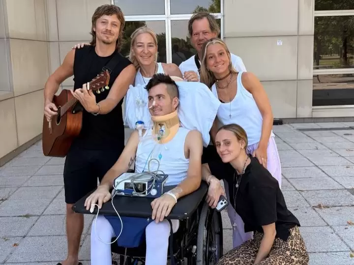 Juan Cruz Yacopini se recupera en Buenos Aires del accidente que sufri� en diciembre del 2024 en El Carrizal/ Fuente: Instagram Juan Cruz Yacopini