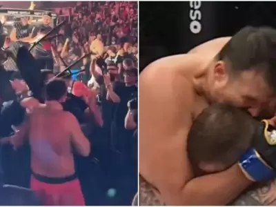 El esc�ndalo de Pavol Vasko que fue descalificado por morder la oreja de su rival, V�clav Mikul�sek.