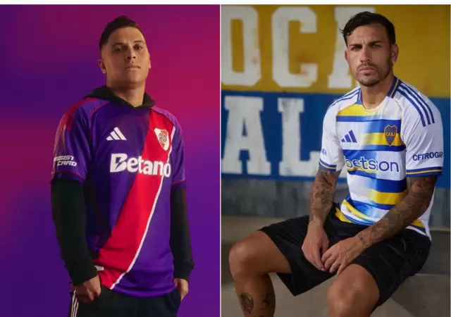 River y Boca presentaron sus camisetas alternativas.