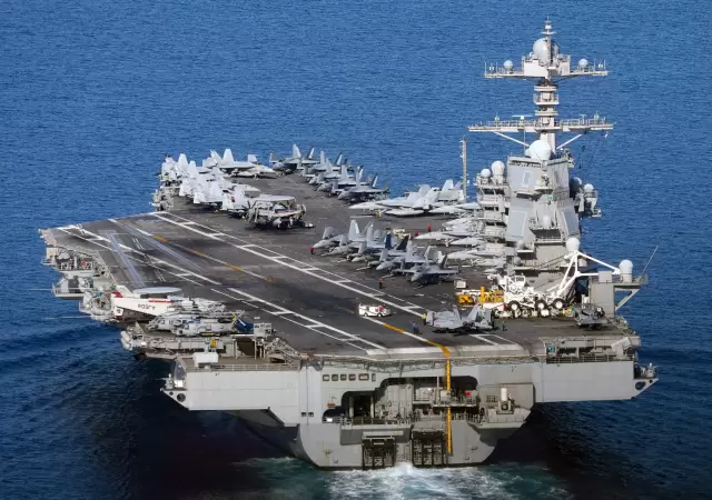 El USS Gerald Ford deja el Caribe y se dirige al Golfo P�rsico.