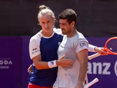 Los brasile�os se impusieron en el Lawn Tennis