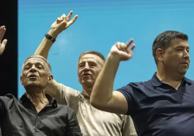 Los integrantes del terceto mandam�s de la CGT. (Imagen: archivo web)
