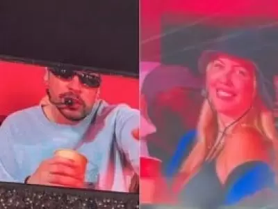Wanda Nara presente en "la casita" de Bad Bunny