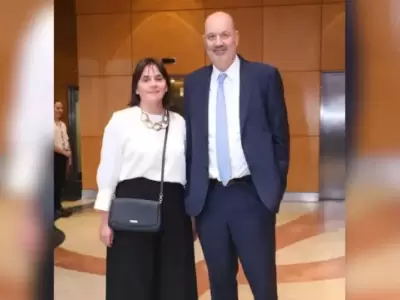 Federico Sturzenegger y su esposa