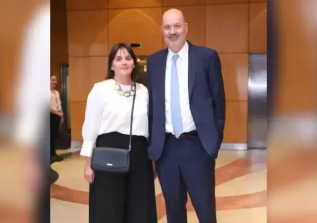 Federico Sturzenegger y su esposa