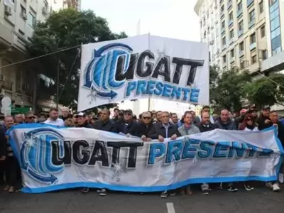 Gremios del transporte en una marcha