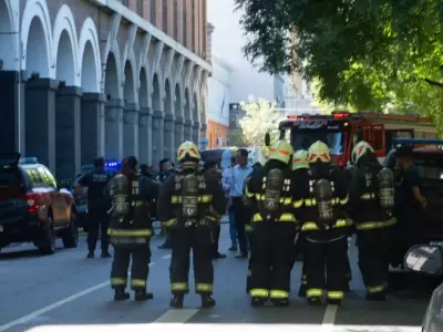 La explosi�n dej� uniformados heridos