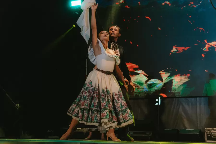 Hubo bailes t�picos y diferentes presentaciones art�sticas