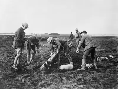 Legado de metal: Se estima que el suelo franc�s tardar� al menos 700 a�os en quedar libre de las municiones enterradas en 1916.