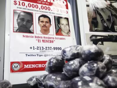 El rostro de la recompensa r�cord: Por Nemesio Oseguera se ofrec�a una de las sumas m�s altas jam�s pagadas por un l�der del narcotr�fico.