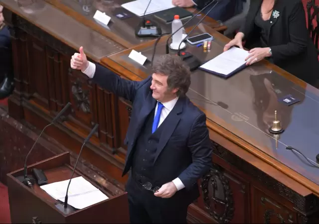 Javier Milei inaugur� las sesiones ordinarias 2026.