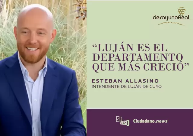 Esteban Allasino, intendente de Luj�n de Cuyo, pas� por la cobertura de Sin verso en Desayuno Real.