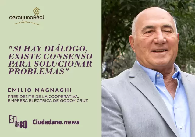 Emilio Magnaghi, Presidente de La Cooperativa, Empresa El�ctrica de Godoy Cruz