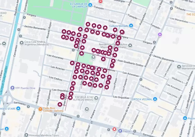Zona de mantenimiento de l�neas el�ctricas.